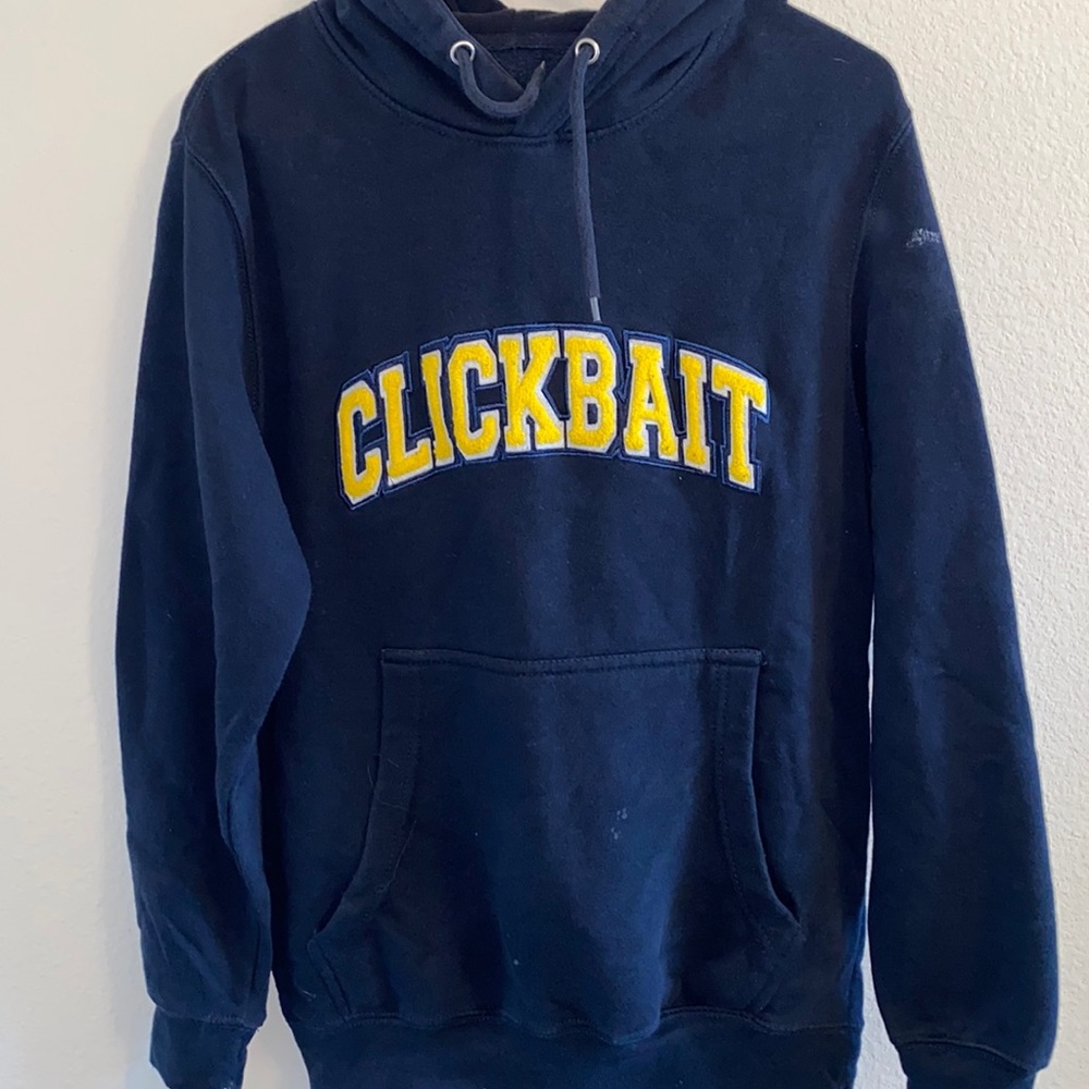 Clickbait Navy Blue Hoodie